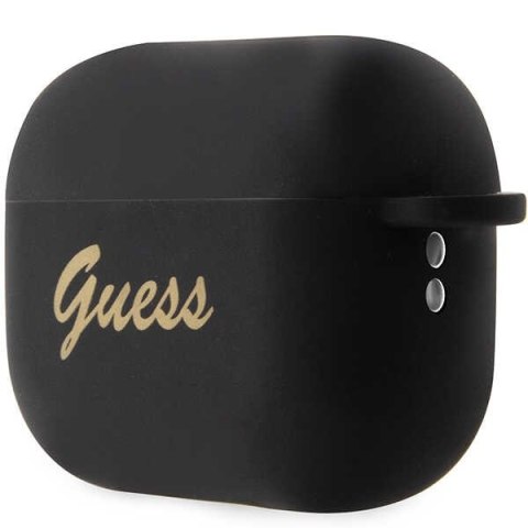Guess etui do AirPods Pro 2 GUAP2LSCHSK czarne Silicone Heart Charm Guess etui do AirPods Pro 2 GUAP2LSCHSK czarne Silicone Heart Charm