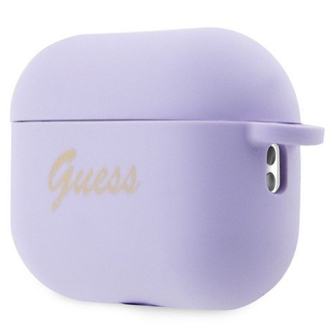 Guess etui do AirPods Pro 2 GUAP2LSCHSU fioletowe Silicone Heart Charm Guess etui do AirPods Pro 2 GUAP2LSCHSU fioletowe Silicone Heart Charm