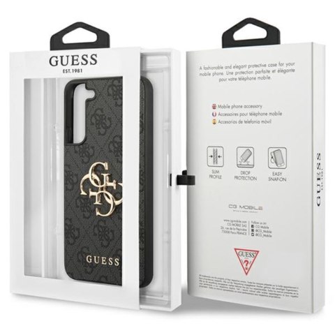 Guess nakładka do Samsung Galaxy S23 GUHCS23S4GMGGR szara hardcase 4G Big Metal Logo Guess nakładka do Samsung Galaxy S23 GUHCS23S4GMGGR szara hardcase 4G Big Metal Logo