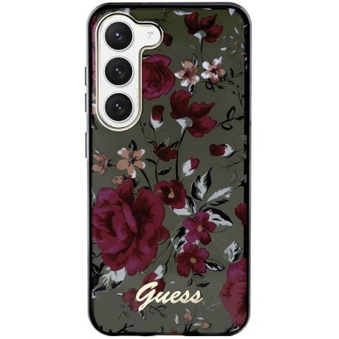 Guess nakładka do Samsung Galaxy S23 GUHCS23SHCFWSA khaki HC IML Flower Guess nakładka do Samsung Galaxy S23 GUHCS23SHCFWSA khaki HC IML Flower