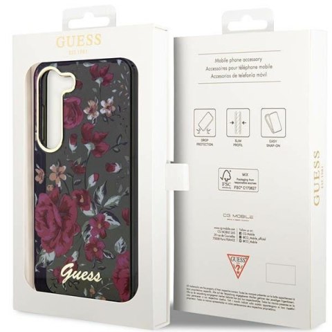 Guess nakładka do Samsung Galaxy S23 GUHCS23SHCFWSA khaki HC IML Flower Guess nakładka do Samsung Galaxy S23 GUHCS23SHCFWSA khaki HC IML Flower