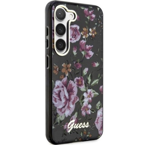 Guess nakładka do Samsung Galaxy S23 Plus GUHCS23MHCFWSK czarna HC IML Flower Guess nakładka do Samsung Galaxy S23 Plus GUHCS23MHCFWSK czarna HC IML Flower