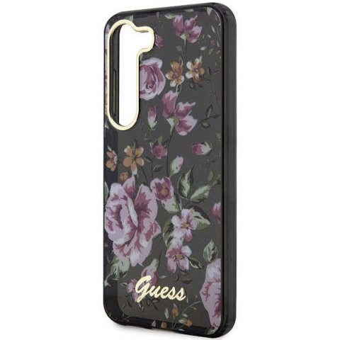 Guess nakładka do Samsung Galaxy S23 Plus GUHCS23MHCFWSK czarna HC IML Flower Guess nakładka do Samsung Galaxy S23 Plus GUHCS23MHCFWSK czarna HC IML Flower