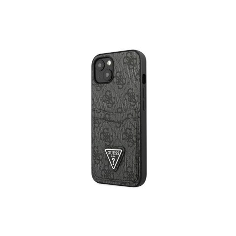 Guess nakładka do iPhone 13 Pro / 13 6,1" GUHCP13LP4TPK czarna hardcase 4G Triangle Logo Cardslot Guess nakładka do iPhone 13 Pro / 13 6,1" GUHCP13LP4TPK czarna hardcase 4G Triangle Logo Cardslot