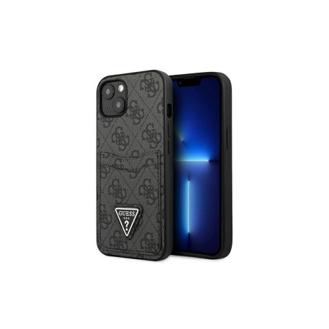 Guess nakładka do iPhone 13 Pro / 13 6,1" GUHCP13LP4TPK czarna hardcase 4G Triangle Logo Cardslot Guess nakładka do iPhone 13 Pro / 13 6,1" GUHCP13LP4TPK czarna hardcase 4G Triangle Logo Cardslot