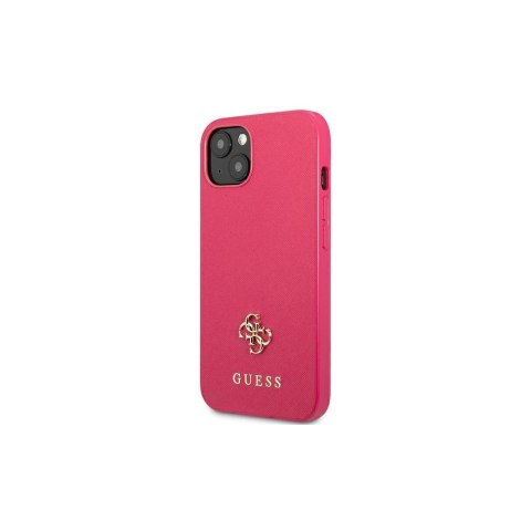 Guess nakładka do iPhone 13 Pro / 13 6,1" GUHCP13LPS4MF różowa hardcase Saffiano 4G Small Metal Logo Guess nakładka do iPhone 13 Pro / 13 6,1" GUHCP13LPS4MF różowa hardcase Saffiano 4G Small Metal Logo