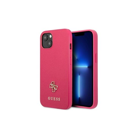 Guess nakładka do iPhone 13 Pro / 13 6,1" GUHCP13LPS4MF różowa hardcase Saffiano 4G Small Metal Logo Guess nakładka do iPhone 13 Pro / 13 6,1" GUHCP13LPS4MF różowa hardcase Saffiano 4G Small Metal Logo