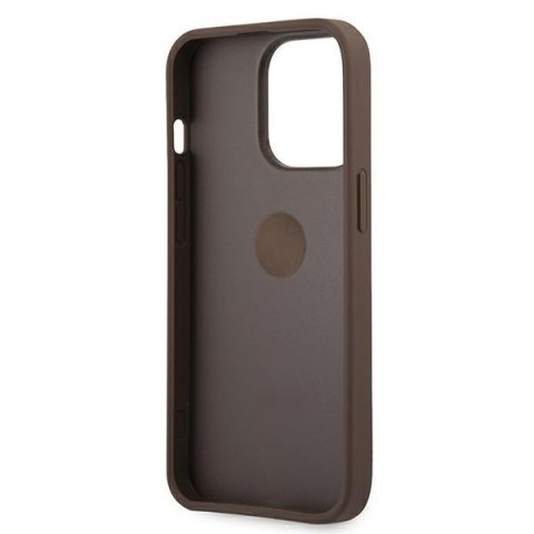 Guess nakładka do iPhone 13 Pro 6,1" GUHCP13L4GMRBR brązowa HC PU 4G Ring Guess nakładka do iPhone 13 Pro 6,1" GUHCP13L4GMRBR brązowa HC PU 4G Ring