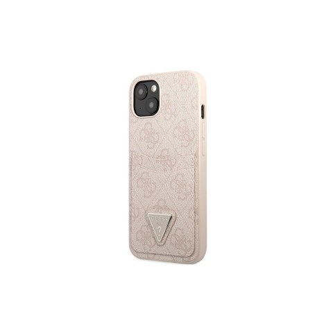 Guess nakładka do iPhone 13 Pro Max 6,7" GUHCP13XP4TPP różowa hardcase 4G Triangle Logo Cardslot Guess nakładka do iPhone 13 Pro Max 6,7" GUHCP13XP4TPP różowa hardcase 4G Triangle Logo Cardslot