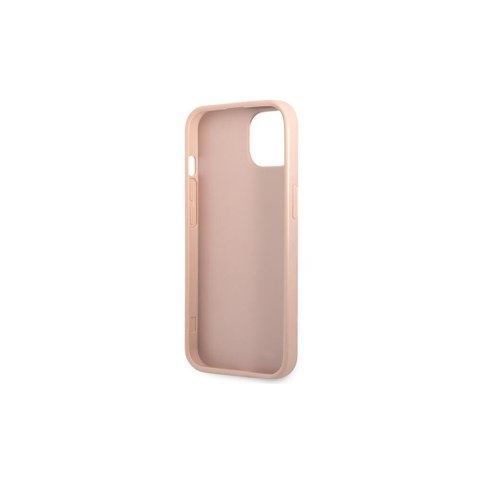 Guess nakładka do iPhone 14 Pro 6,1" GUHCP14LPSATLP różowa HC Saffiano PU Triangle Guess nakładka do iPhone 14 Pro 6,1" GUHCP14LPSATLP różowa HC Saffiano PU Triangle