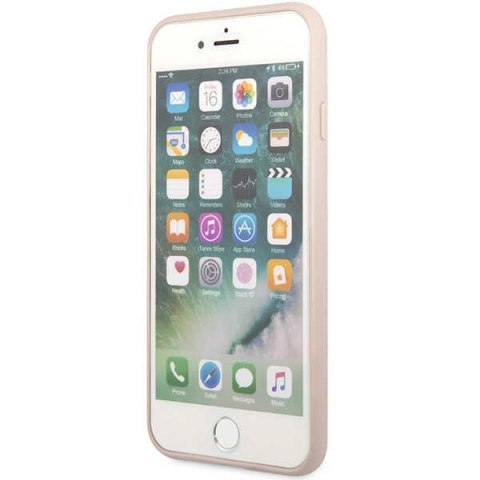 Guess nakładka do iPhone 7 / 8 / SE GUHCI8G4GLPI różowa HC PC/TPU 4G PU Bottom Stripe Guess nakładka do iPhone 7 / 8 / SE GUHCI8G4GLPI różowa HC PC/TPU 4G PU Bottom Stripe