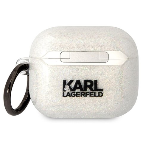 Karl Lagerfeld etui do Airpods 3 KLA3HNKCTGT transparentne Gliter Karl&Choupette Karl Lagerfeld etui do Airpods 3 KLA3HNKCTGT transparentne Gliter Karl&Choupette