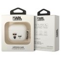 Karl Lagerfeld etui do Airpods 3 KLACA3SILKCW białe Silicone Karl & Choupette