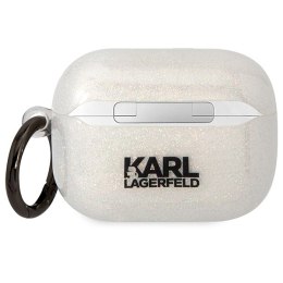 Karl Lagerfeld etui do Airpods Pro KLAPHNKCTGT transparentne Gliter Karl & Choupette