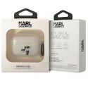 Karl Lagerfeld etui do Airpods Pro KLAPHNKCTGT transparentne Gliter Karl & Choupette