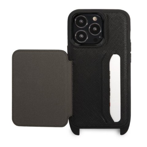 Karl Lagerfeld nakładka do iPhone 13 / 13 Pro 6,1" KLHCP13LSAKHPK czarna hardcase Saffiano Metal Karl Head Karl Lagerfeld nakładka do iPhone 13 / 13 Pro 6,1" KLHCP13LSAKHPK czarna hardcase Saffiano Metal Karl Head