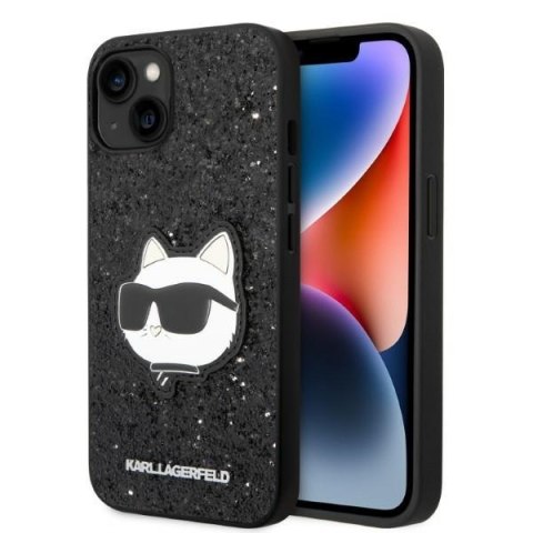 Karl Lagerfeld nakładka do iPhone 14 Plus 6,7" KLHCP14MG2CPK czarna hardcase Glitter Choupette Patch Karl Lagerfeld nakładka do iPhone 14 Plus 6,7" KLHCP14MG2CPK czarna hardcase Glitter Choupette Patch