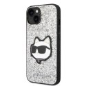 Karl Lagerfeld nakładka do iPhone 14 Plus 6,7" KLHCP14MG2CPS srebrna hardcase Glitter Choupette Patch