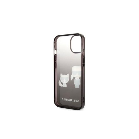 Karl Lagerfeld nakładka do iPhone 14 Plus 6,7" KLHCP14MTGKCK czarna HC PC/TPU K&Choupette Centered Grad Karl Lagerfeld nakładka do iPhone 14 Plus 6,7" KLHCP14MTGKCK czarna HC PC/TPU K&Choupette Centered Grad