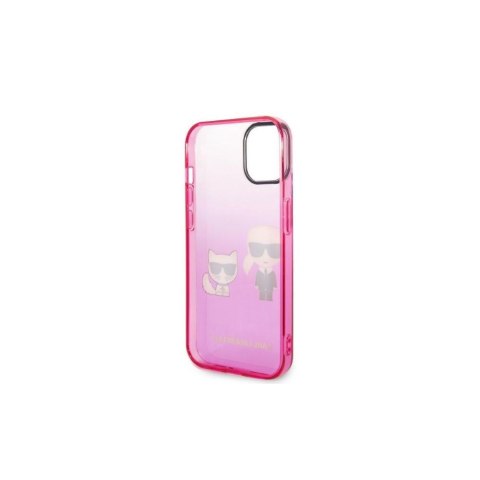 Karl Lagerfeld nakładka do iPhone 14 Plus 6,7" KLHCP14MTGKCP różowa HC PC/TPU K&Choupette Centered Grad Karl Lagerfeld nakładka do iPhone 14 Plus 6,7" KLHCP14MTGKCP różowa HC PC/TPU K&Choupette Centered Grad