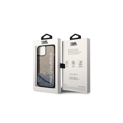 Karl Lagerfeld nakładka do iPhone 14 Pro 6,1" KLHCP14LLCKVK czarna hard case Magsafe Liq Glitter Elong Karl Lagerfeld nakładka do iPhone 14 Pro 6,1" KLHCP14LLCKVK czarna hard case Magsafe Liq Glitter Elong