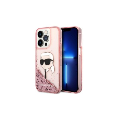 Karl Lagerfeld nakładka do iPhone 14 Pro 6,1" KLHCP14LLNKHCP różowa hardcase Glitter Karl Head Karl Lagerfeld nakładka do iPhone 14 Pro 6,1" KLHCP14LLNKHCP różowa hardcase Glitter Karl Head