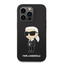Karl Lagerfeld nakładka do iPhone 14 Pro 6,1" KLHCP14LSNIKBCK czarna hardcase Silicone NFT Ikonik