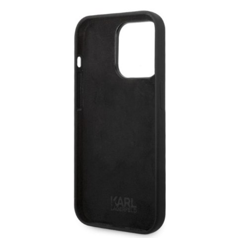 Karl Lagerfeld nakładka do iPhone 14 Pro 6,1" KLHCP14LSNIKBCK czarna hardcase Silicone NFT Ikonik Karl Lagerfeld nakładka do iPhone 14 Pro 6,1" KLHCP14LSNIKBCK czarna hardcase Silicone NFT Ikonik