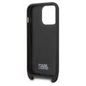 Karl Lagerfeld nakładka do iPhone 14 Pro 6,1" KLHCP14LSTMMK czarna hardcase Monogram Plaque Logo Strap