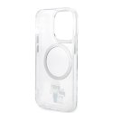 Karl Lagerfeld nakładka do iPhone 14 Pro 6,1" KLHMP14LHNKCIT transparentna hardcase Magsafe IML NFT Karl&Choupette