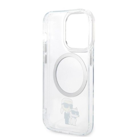 Karl Lagerfeld nakładka do iPhone 14 Pro 6,1" KLHMP14LHNKCIT transparentna hardcase Magsafe IML NFT Karl&Choupette Karl Lagerfeld nakładka do iPhone 14 Pro 6,1" KLHMP14LHNKCIT transparentna hardcase Magsafe IML NFT Karl&Choupette