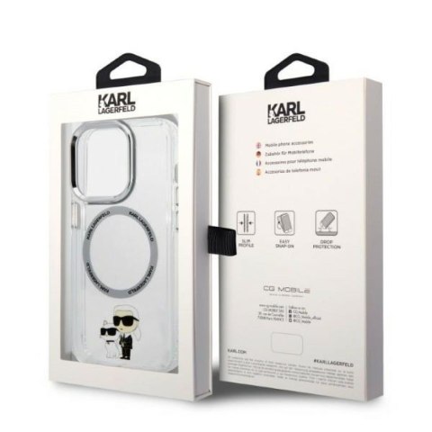 Karl Lagerfeld nakładka do iPhone 14 Pro 6,1" KLHMP14LHNKCIT transparentna hardcase Magsafe IML NFT Karl&Choupette Karl Lagerfeld nakładka do iPhone 14 Pro 6,1" KLHMP14LHNKCIT transparentna hardcase Magsafe IML NFT Karl&Choupette