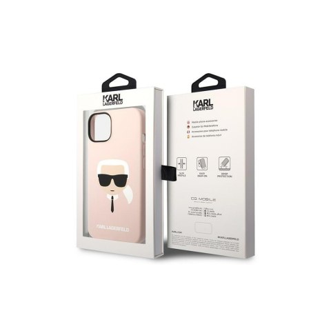 Karl Lagerfeld nakładka do iPhone 14 Pro Max 6,7" KLHMP14XSLKHLP różowa HC Silicone Karl Head Karl Lagerfeld nakładka do iPhone 14 Pro Max 6,7" KLHMP14XSLKHLP różowa HC Silicone Karl Head
