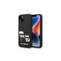 Karl Lagerfeld nakładka do iPhone 14 Pro Max 6,7" KLHMP14XSSKCK czarna HC Magsafe Liquid Silicone Karl & Choupette