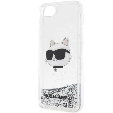 Karl Lagerfeld nakładka do iPhone 7 / 8 / SE KLHCI8LNCHCS srebrna HC Liquid Glitter NFT Choupette Head Karl Lagerfeld nakładka do iPhone 7 / 8 / SE KLHCI8LNCHCS srebrna HC Liquid Glitter NFT Choupette Head