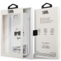 Karl Lagerfeld nakładka do iPhone 7 / 8 / SE KLHCI8LNCHCS srebrna HC Liquid Glitter NFT Choupette Head