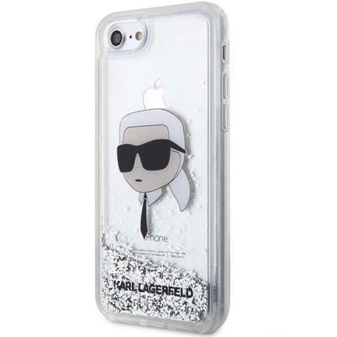 Karl Lagerfeld nakładka do iPhone 7 / 8 / SE KLHCI8LNKHCH srebrna HC Liquid Glitter NFT Karl's Head Karl Lagerfeld nakładka do iPhone 7 / 8 / SE KLHCI8LNKHCH srebrna HC Liquid Glitter NFT Karl's Head