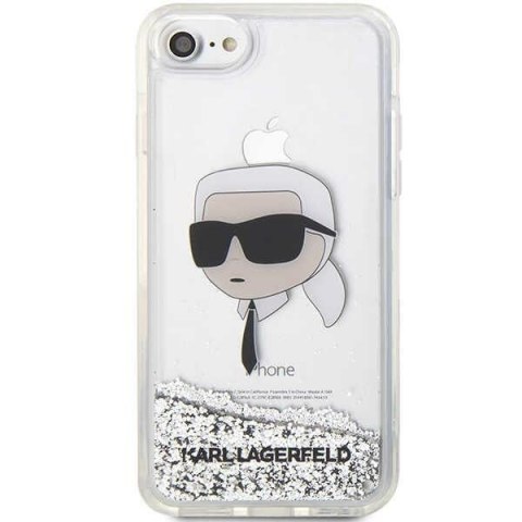 Karl Lagerfeld nakładka do iPhone 7 / 8 / SE KLHCI8LNKHCH srebrna HC Liquid Glitter NFT Karl's Head Karl Lagerfeld nakładka do iPhone 7 / 8 / SE KLHCI8LNKHCH srebrna HC Liquid Glitter NFT Karl's Head