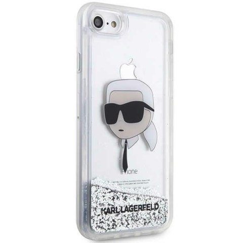 Karl Lagerfeld nakładka do iPhone 7 / 8 / SE KLHCI8LNKHCH srebrna HC Liquid Glitter NFT Karl's Head Karl Lagerfeld nakładka do iPhone 7 / 8 / SE KLHCI8LNKHCH srebrna HC Liquid Glitter NFT Karl's Head