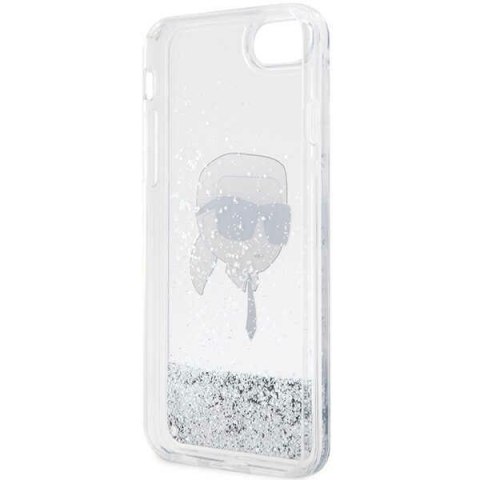 Karl Lagerfeld nakładka do iPhone 7 / 8 / SE KLHCI8LNKHCH srebrna HC Liquid Glitter NFT Karl's Head Karl Lagerfeld nakładka do iPhone 7 / 8 / SE KLHCI8LNKHCH srebrna HC Liquid Glitter NFT Karl's Head