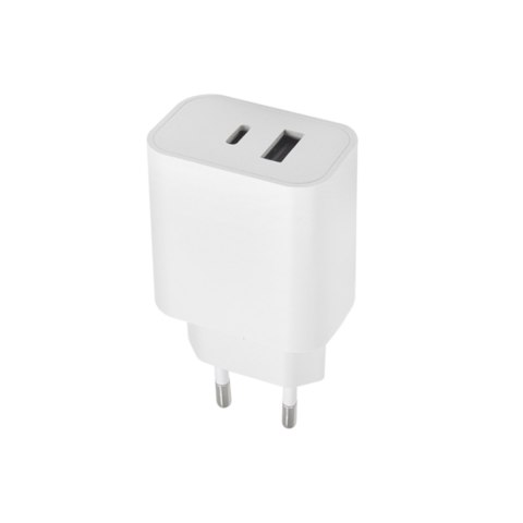 Maxlife ładowarka sieciowa PD QC MXTC-06 1x USB-C 1x USB 30W biała Maxlife ładowarka sieciowa PD QC MXTC-06 1x USB-C 1x USB 30W biała