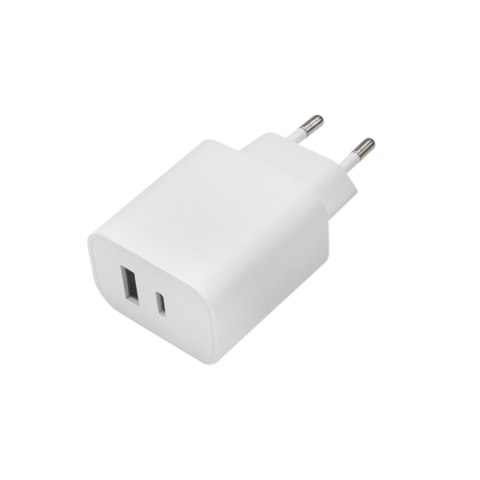 Maxlife ładowarka sieciowa PD QC MXTC-06 1x USB-C 1x USB 30W biała Maxlife ładowarka sieciowa PD QC MXTC-06 1x USB-C 1x USB 30W biała