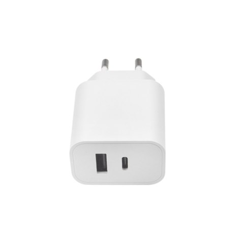 Maxlife ładowarka sieciowa PD QC MXTC-06 1x USB-C 1x USB 30W biała Maxlife ładowarka sieciowa PD QC MXTC-06 1x USB-C 1x USB 30W biała