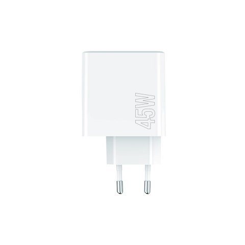 Maxlife ładowarka sieciowa PD QC MXTC-07-45AC 1x USB-C 1x USB 45W biała Maxlife ładowarka sieciowa PD QC MXTC-07-45AC 1x USB-C 1x USB 45W biała