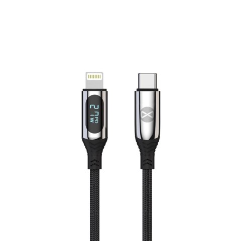 Forever kabel LCD USB-C - Lightning 1,0 m 27W czarny Forever kabel LCD USB-C - Lightning 1,0 m 27W czarny