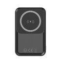 Forever power bank bezprzewodowy MATB-100 PD QC 22.5W 10000 mAh czarny magnetyczny
