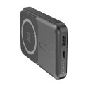 Forever power bank bezprzewodowy MATB-100 PD QC 22.5W 10000 mAh czarny magnetyczny