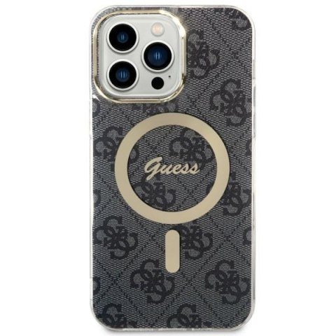 Guess nakładka do Samsung Galaxy S23 GUHMS23SH4STK czarna hardcase Magsafe IML 4G Guess nakładka do Samsung Galaxy S23 GUHMS23SH4STK czarna hardcase Magsafe IML 4G
