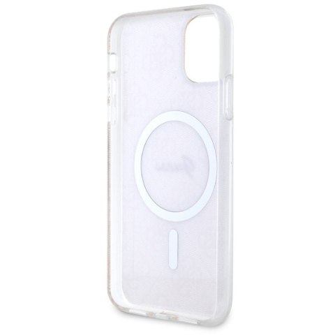 Guess nakładka do iPhone 11 GUHMN61H4STP różowa hardcase Magsafe IML 4G Guess nakładka do iPhone 11 GUHMN61H4STP różowa hardcase Magsafe IML 4G