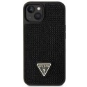 Guess nakładka do iPhone 14 6,1" GUHCP14SHDGTPK czarna hardcase Rhinestone Triangle